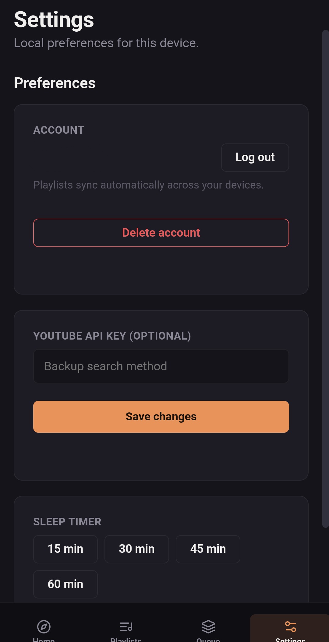 Soundwave Interface Screen 3
